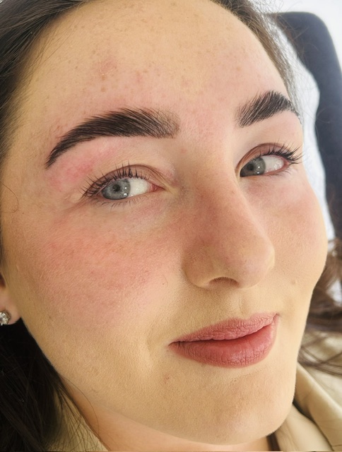 Brow lamination and tint result